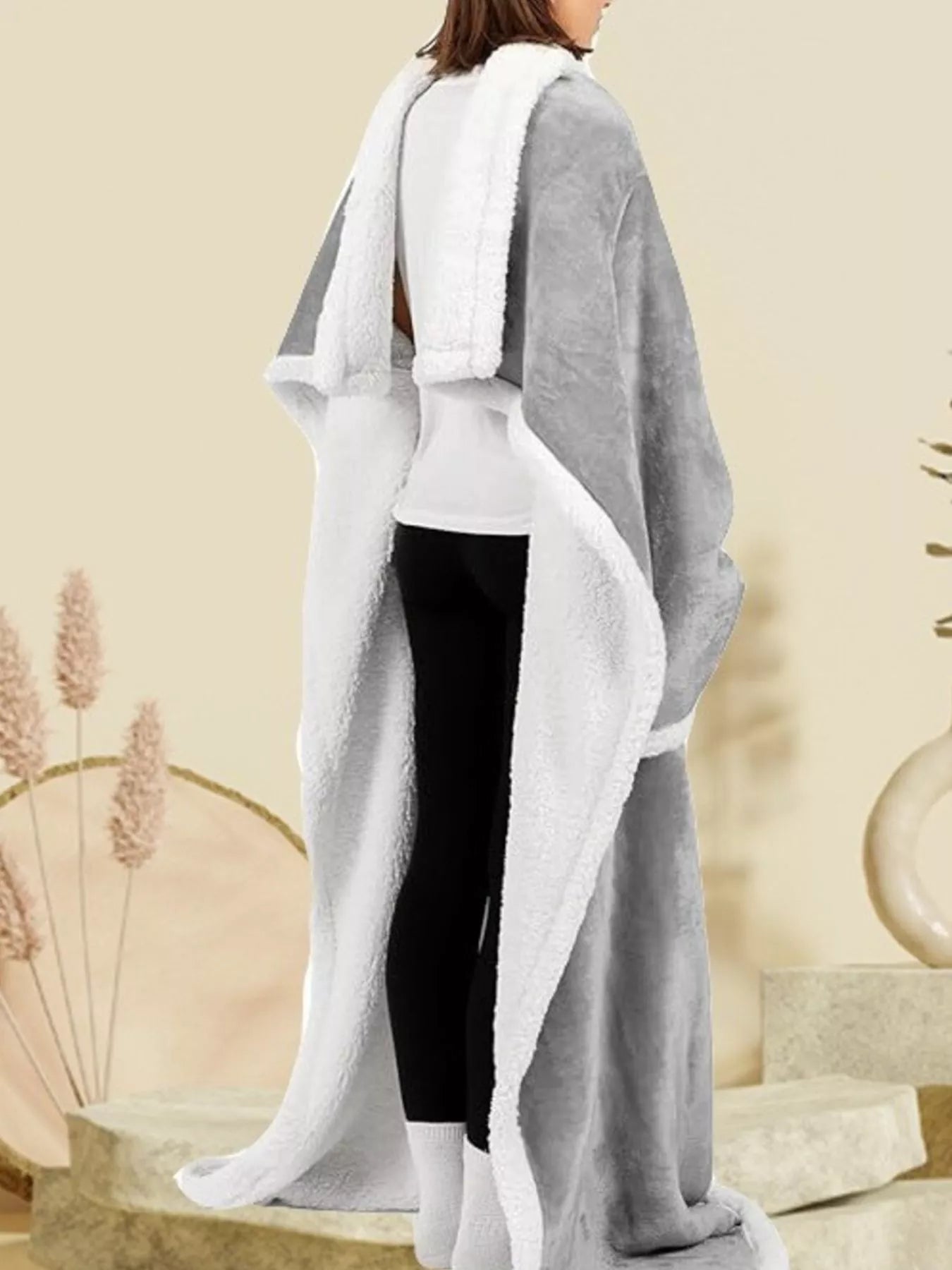 Oversized Wearable Blanket Hoodie Lounge Nightgown - Maria de Fatima Andrade