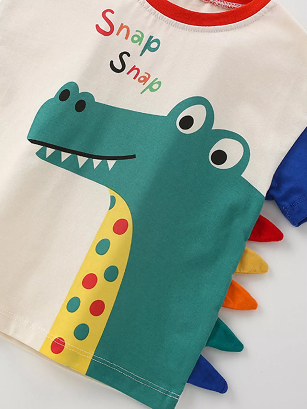 Children's Dinosaur Applique Two-Piece Set - Maria de Fatima Andrade