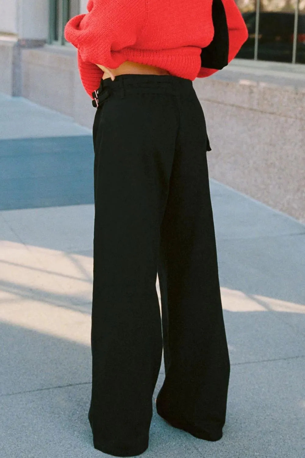 Wide Leg Jeans with Pockets - Maria de Fatima Andrade