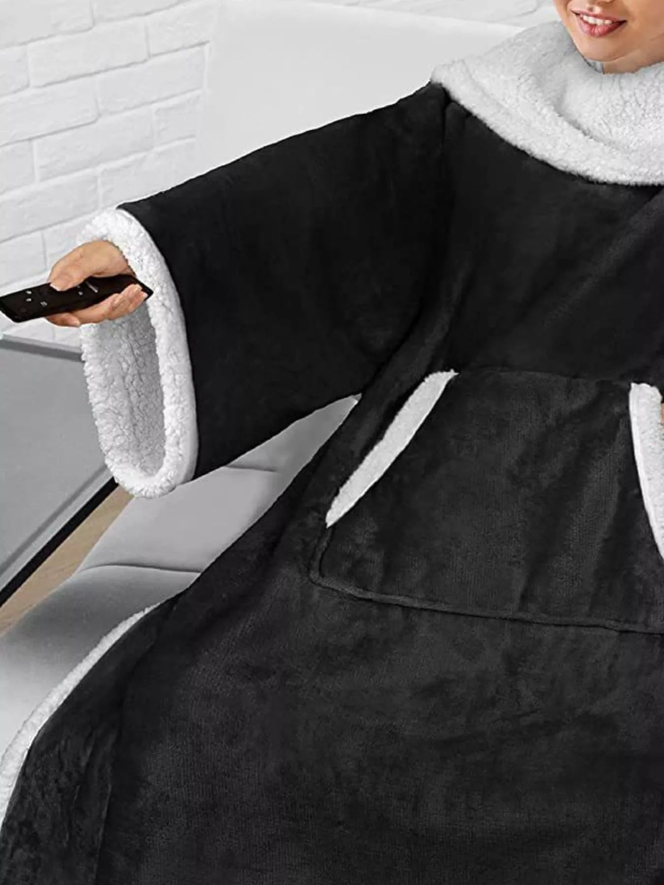 Oversized Wearable Blanket Hoodie Lounge Nightgown - Maria de Fatima Andrade