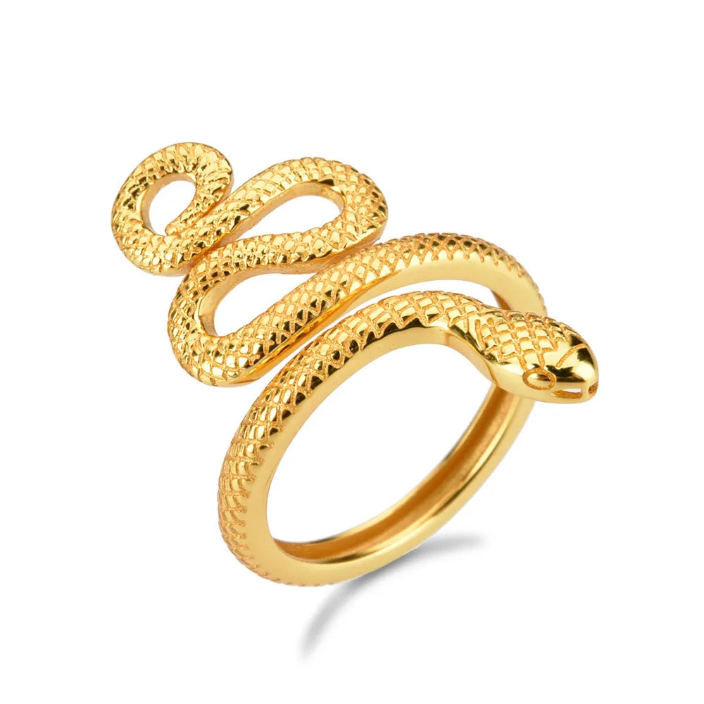 925 Sterling Silver Snake Shape Ring - Maria de Fatima Andrade