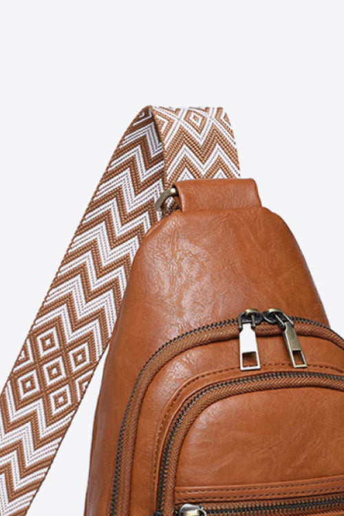 Adored It's Your Time PU Leather Sling Bag - Maria de Fatima Andrade