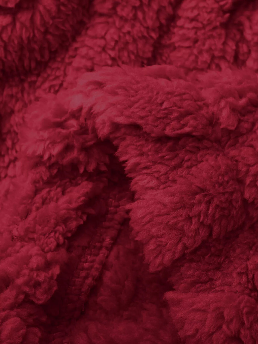 Double-Breasted Fleece Longline Coat - Maria de Fatima Andrade