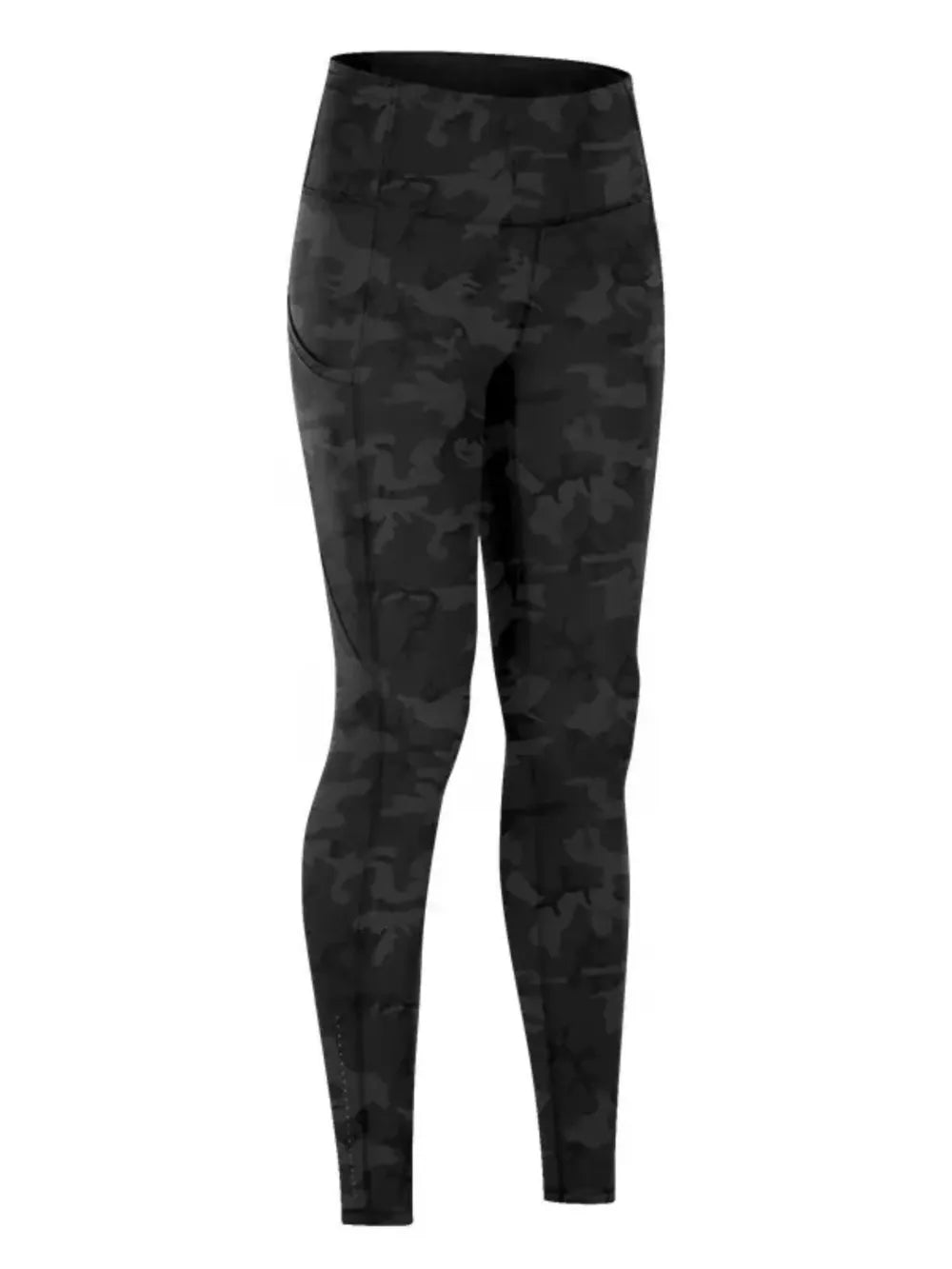 Wide Waistband Sports Leggings - Maria de Fatima Andrade