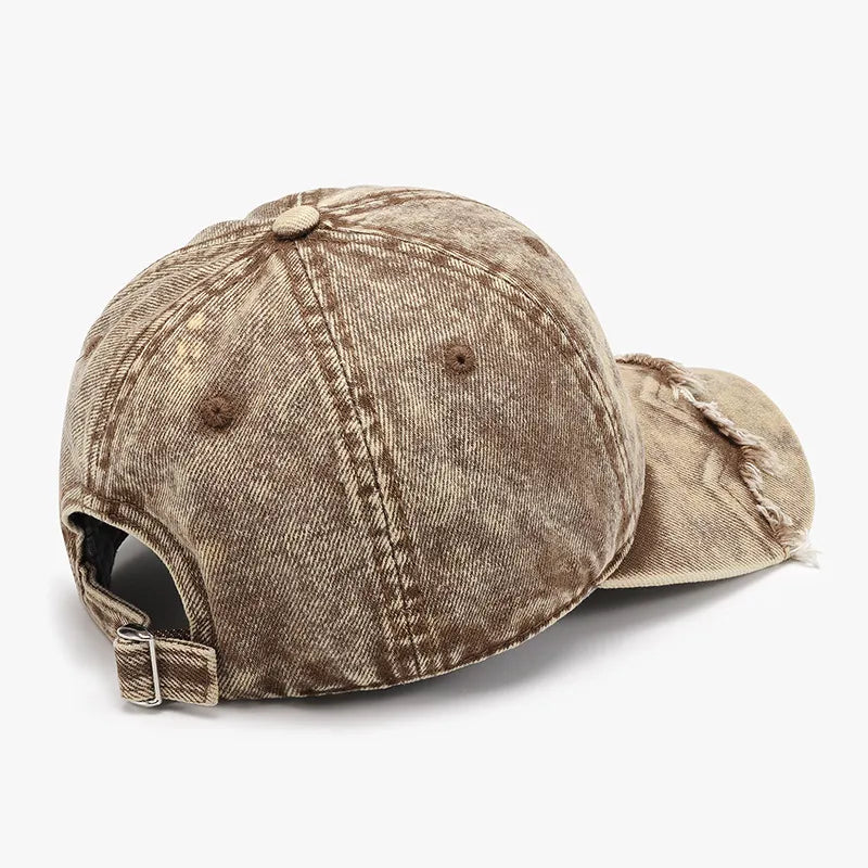 Fringe Adjustable Cotton Baseball Cap - Maria de Fatima Andrade