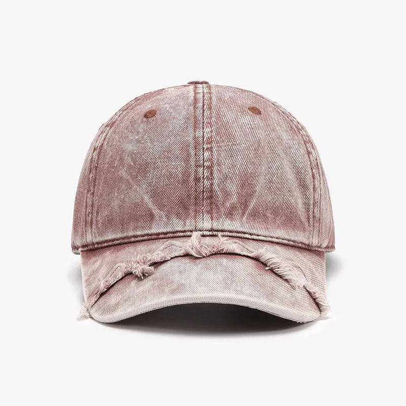 Fringe Adjustable Cotton Baseball Cap - Maria de Fatima Andrade