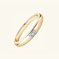 925 Sterling Silver Inlaid Moissanite Ring - Maria de Fatima Andrade