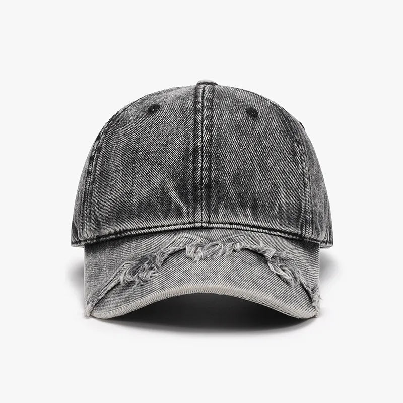 Fringe Adjustable Cotton Baseball Cap - Maria de Fatima Andrade