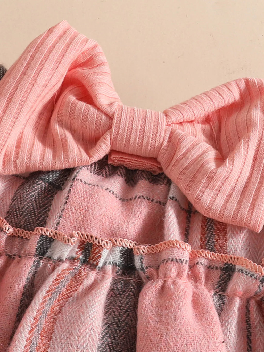 Children's Ruffled Ribbed Bodysuit and Skirt Set with Headband - Maria de Fatima Andrade
