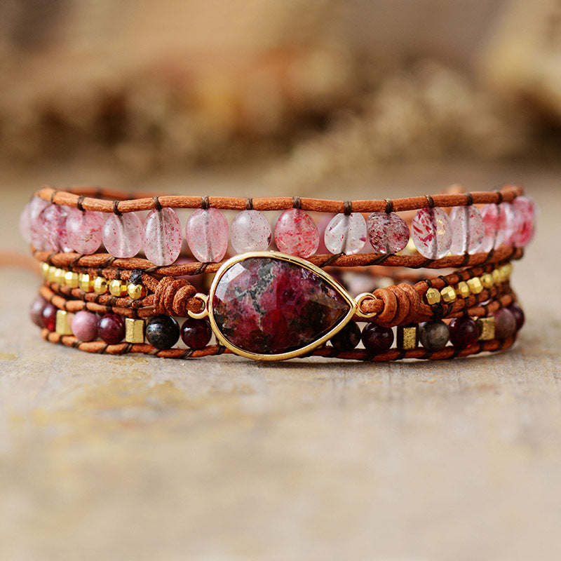 Natural Stone Layered Bracelet - Maria de Fatima Andrade