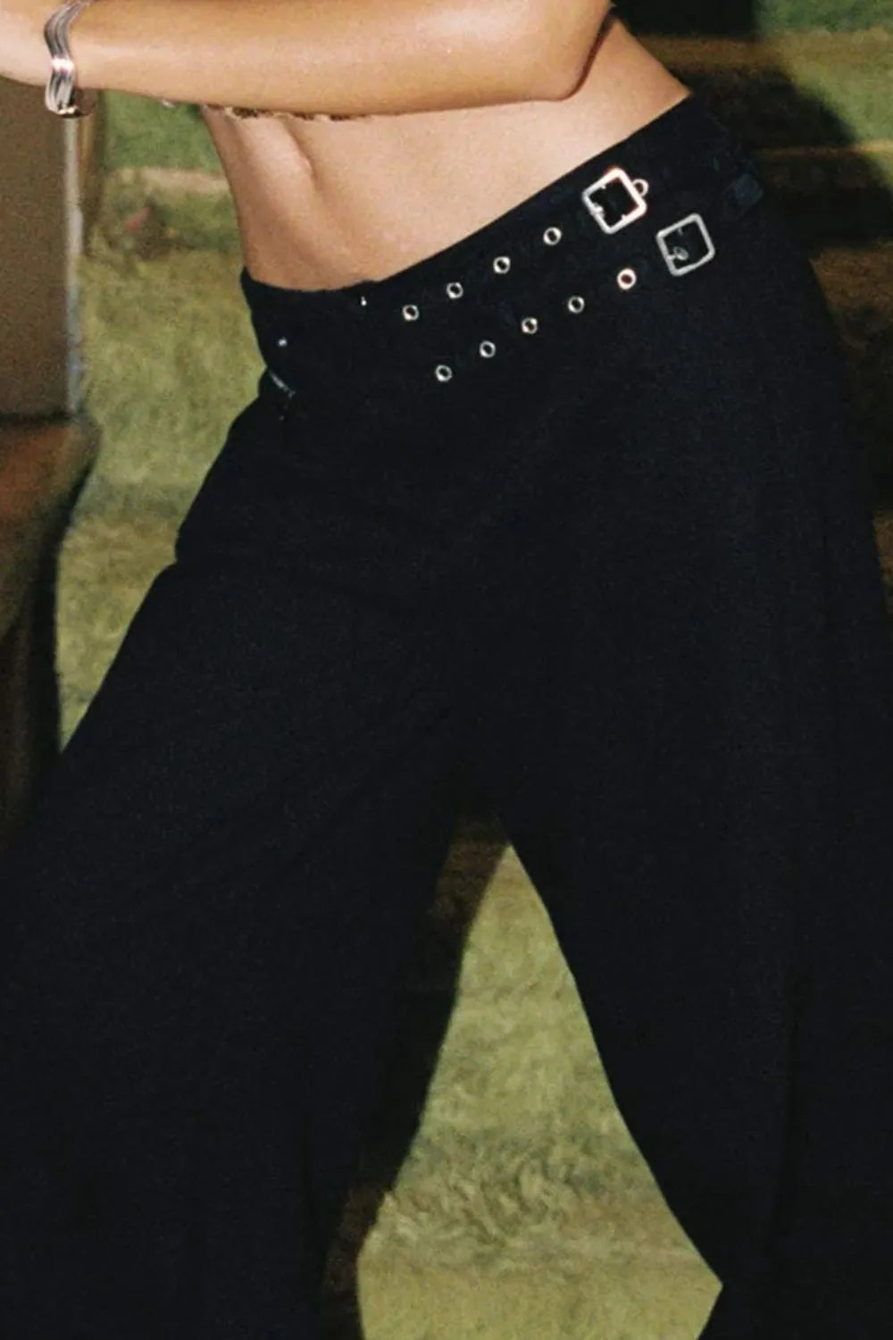Wide Leg Jeans with Pockets - Maria de Fatima Andrade