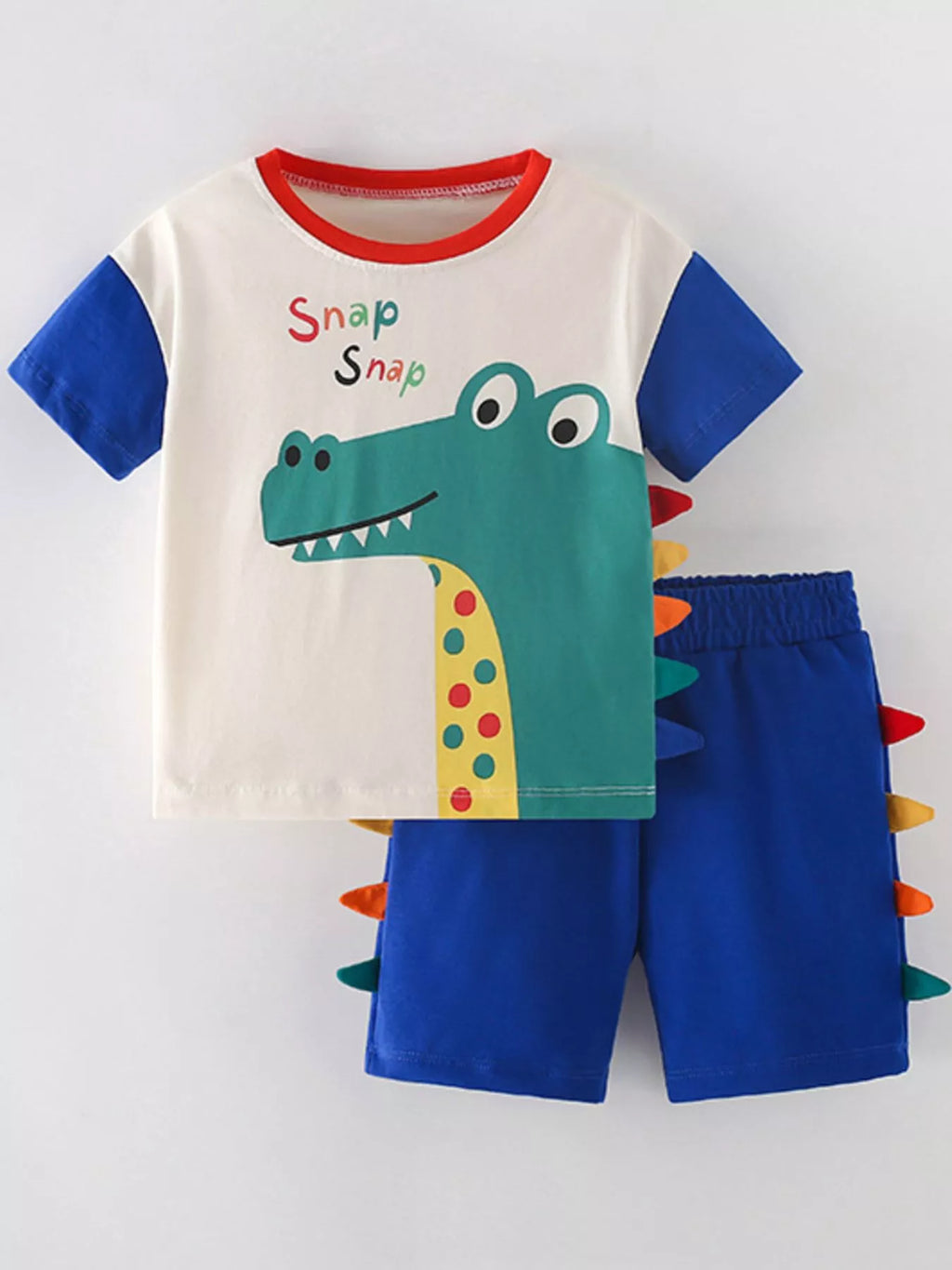 Children's Dinosaur Applique Two-Piece Set - Maria de Fatima Andrade