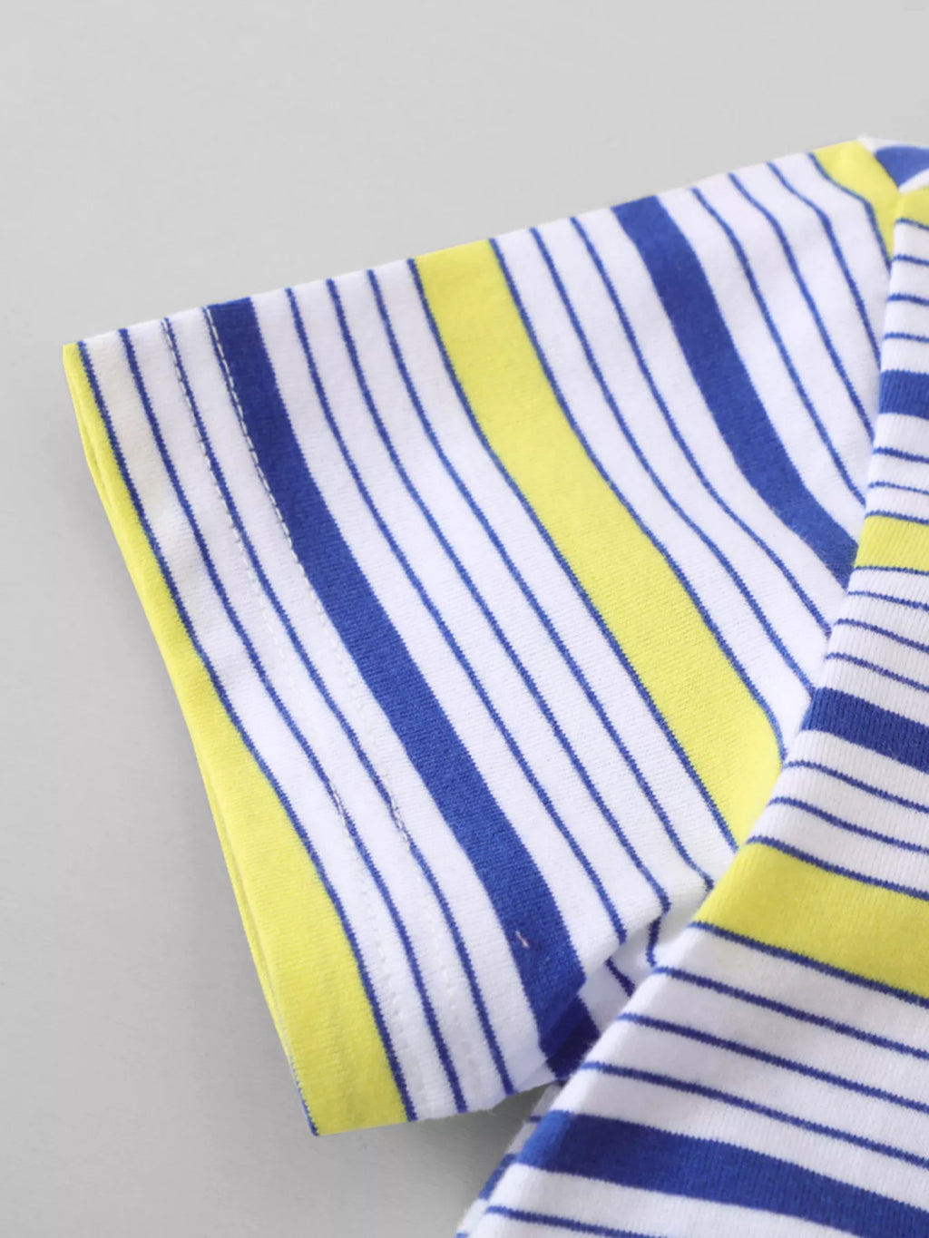 Children's Striped Polo Shirt & Printed Shorts Set - Maria de Fatima Andrade