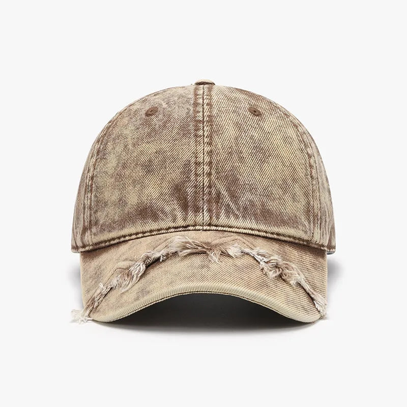 Fringe Adjustable Cotton Baseball Cap - Maria de Fatima Andrade