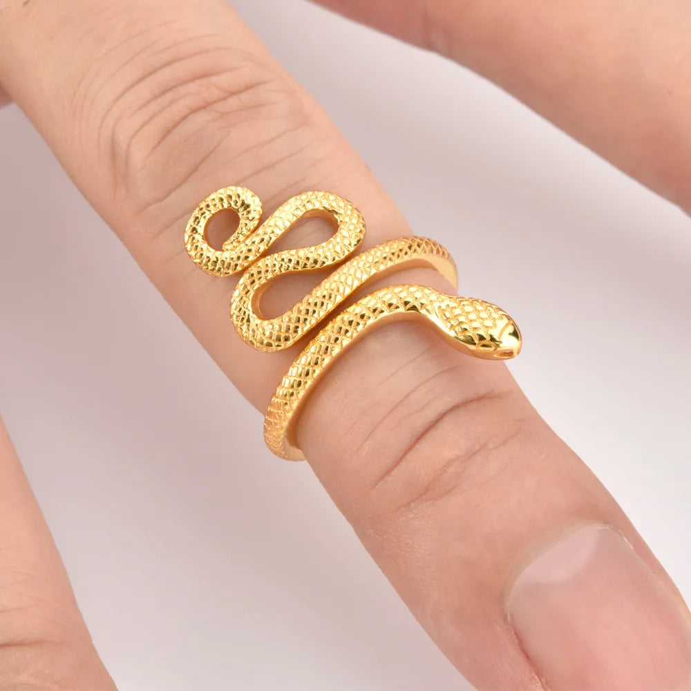 925 Sterling Silver Snake Shape Ring - Maria de Fatima Andrade