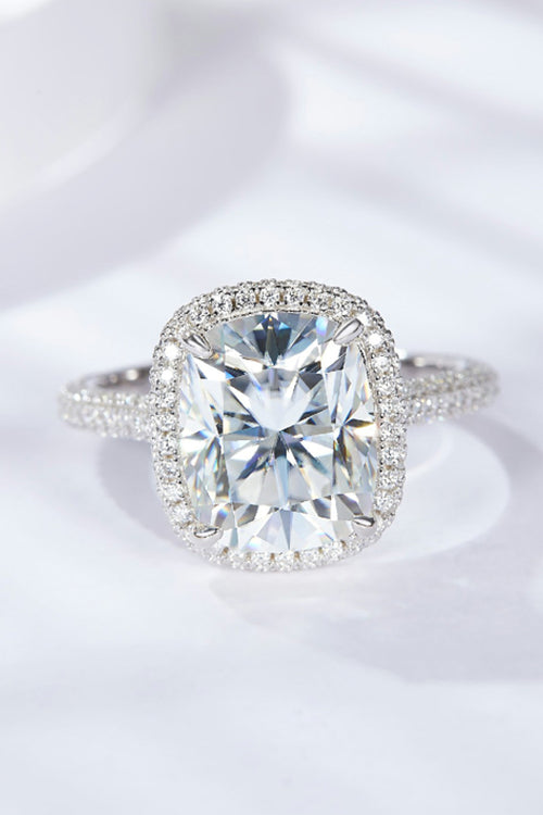Adored 6 Carat Moissanite Halo Ring - Maria de Fatima Andrade