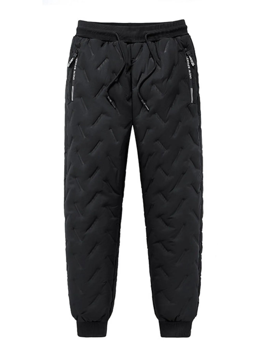 Men's Plus Size Quilted Thermal Joggers - Maria de Fatima Andrade