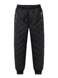 Men's Plus Size Quilted Thermal Joggers - Maria de Fatima Andrade