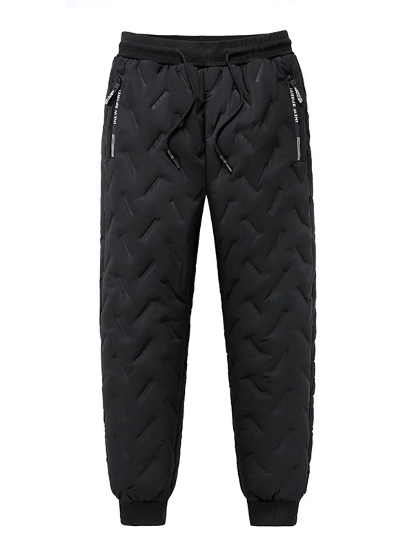 Men's Plus Size Quilted Thermal Joggers - Maria de Fatima Andrade