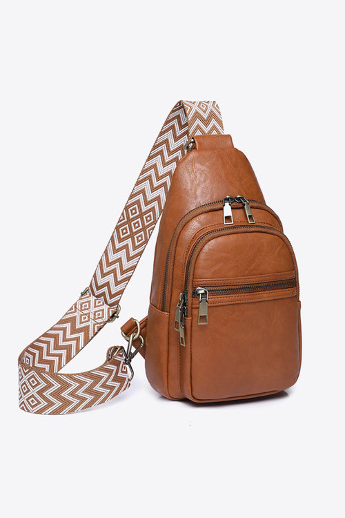 Adored It's Your Time PU Leather Sling Bag - Maria de Fatima Andrade