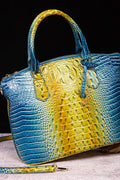 Gradient PU Leather Handbag - Maria de Fatima Andrade