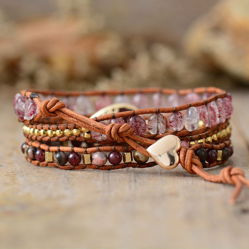 Natural Stone Layered Bracelet - Maria de Fatima Andrade