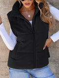 Corduroy Zip Up Vest Coat - Maria de Fatima Andrade